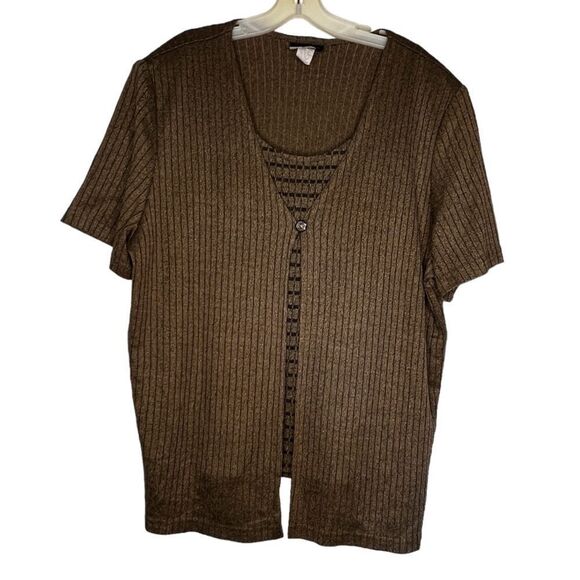 Vintage Sweaters - Vintage Whirlaway Frocks Layered‎ Sweater